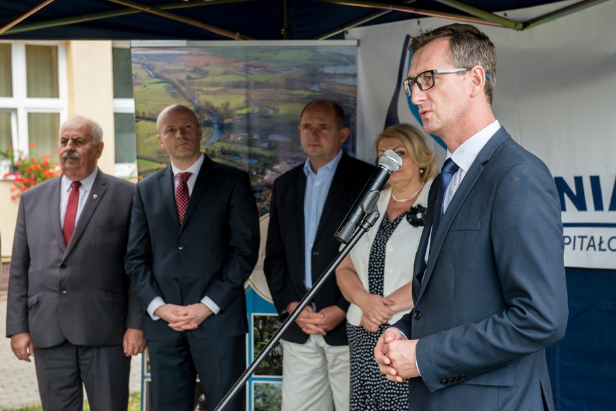 Rozpoczęcie przebudowy drogi wojewódzkiej nr 255 w Pakości, fot. Łukasz Piecyk