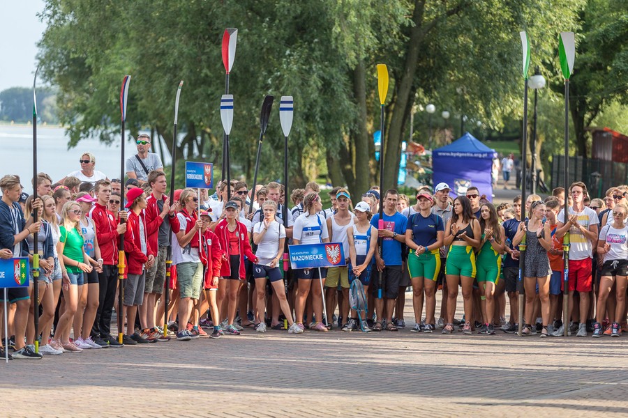 Otwarcie XXIV Olimpiady Młodzieży w Wioślarstwie w Kruszwicy, fot. Szymon Zdziebło/tarantoga.pl