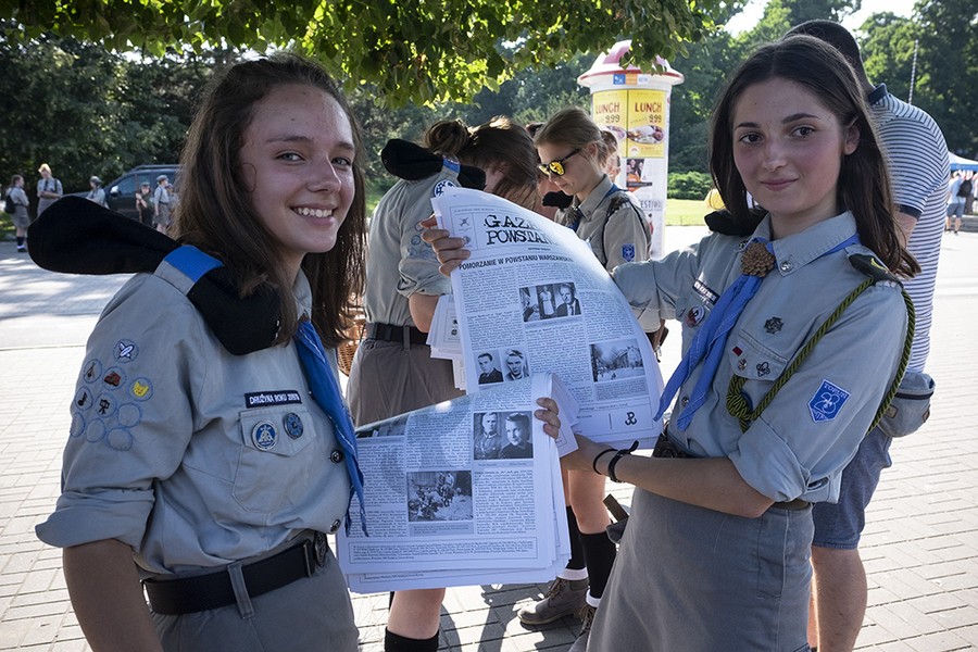 Toruńskie obchody 74. rocznicy wybuchu Powstania Warszawskiego fot. Wojtek Szabelski, UMT