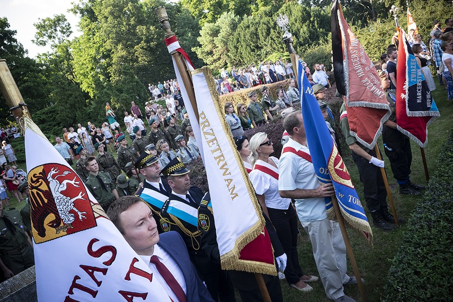 Toruńskie obchody 74. rocznicy wybuchu Powstania Warszawskiego fot. Wojtek Szabelski, UMT