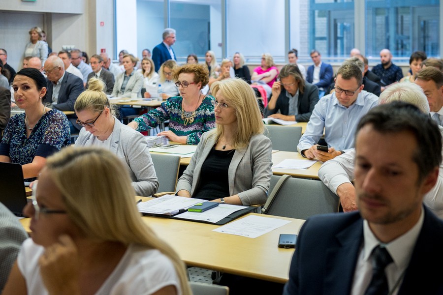 Posiedzenie Komitetu Monitorującego w Urzędzie Marszałkowskim z udziałem Christophera Todda, przedstawiciela Komisji Europejskiej, 29 sierpnia 2018 r., fot. Łukasz Piecyk