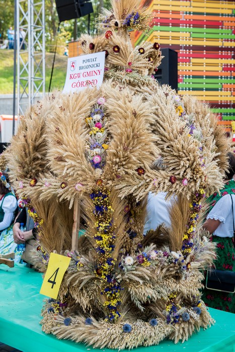 Prezentacja wieńców podczas dożynek wojewódzko-diecezjalnych w Wąbrzeźnie, fot. Łukasz Piecyk