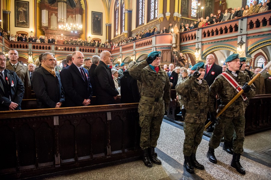 Uroczysta msza święta w toruńskim kościele garnizonowym, fot. Łukasz Piecyk