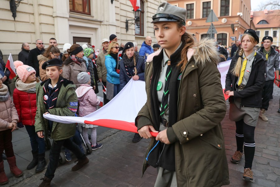 Obchody Narodowego Święta Niepodległości w Bydgoszczy, fot. Roman Bosiacki
