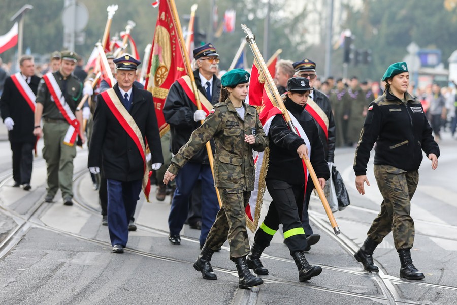 Obchody Narodowego Święta Niepodległości w Bydgoszczy, fot. Roman Bosiacki