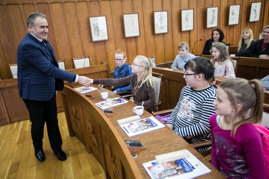 Wizyta kolędników misyjnych w Urzędzie Marszałkowskim, fot. Andrzej Goiński
