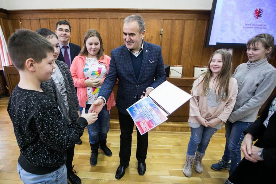 Wizyta kolędników misyjnych w Urzędzie Marszałkowskim, fot. Andrzej Goiński