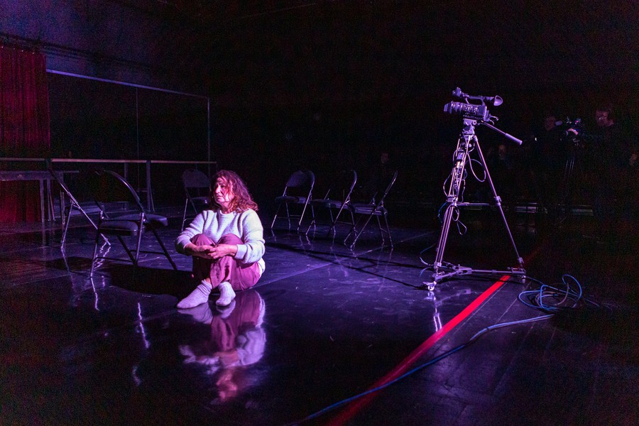 Próba medialna „Aktorów prowincjonalnych w Teatrze im. Wilama Horzycy w Toruniu, fot. Szymon Zdziebło/tarantoga.pl