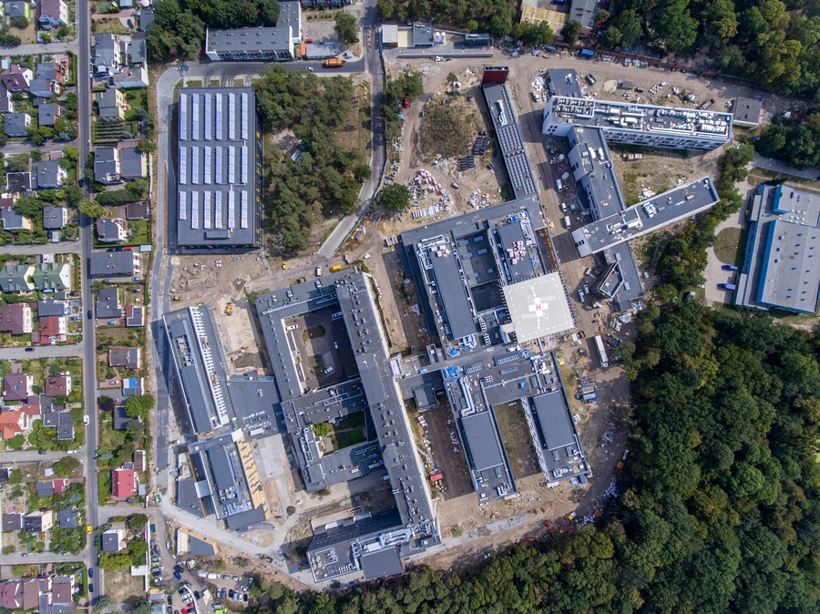 Budowa i rozbudowa wojewódzkiego Szpitala Zespolonego w Toruniu, fot. Sky Drone Studio dla KPIM