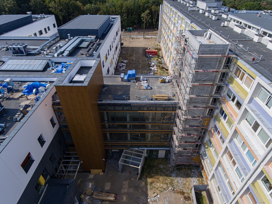 Budowa i rozbudowa wojewódzkiego Szpitala Zespolonego w Toruniu, fot. Sky Drone Studio dla KPIM