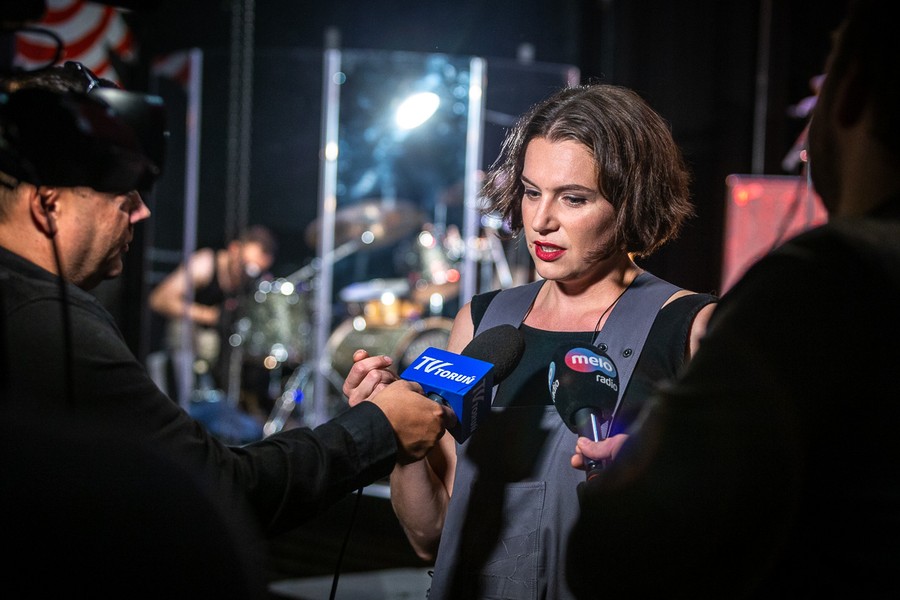 Próba medialna spektaklu „Dymny: Siedem bestii moich” w toruńskim Teatrze Muzycznym, fot. Szymon Zdziebło/tarantoga.pl