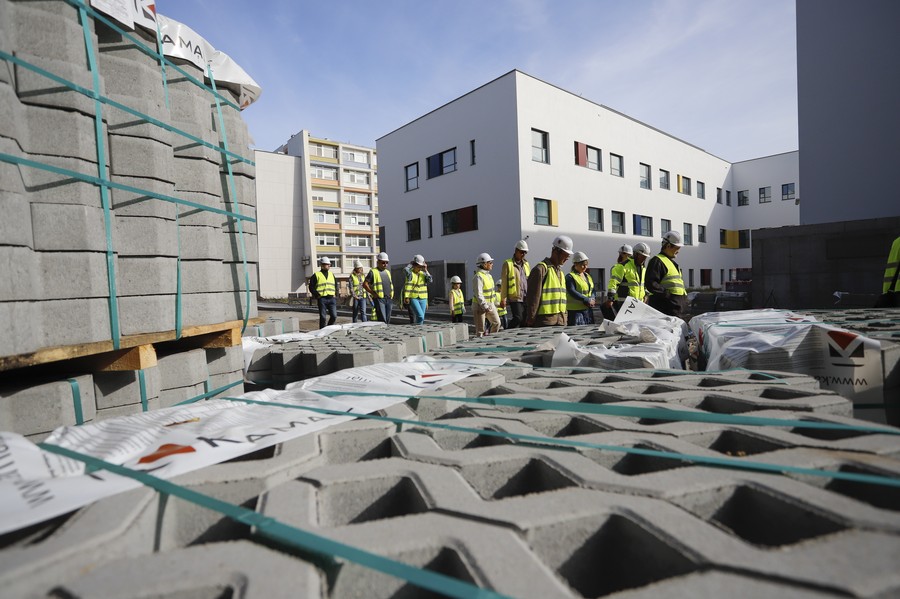 Zwiedzanie placu budowy WSZ w Toruniu, fot. Mikołaj Kuras