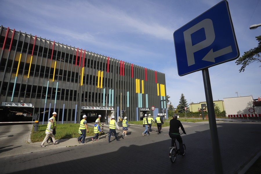 Zwiedzanie placu budowy WSZ w Toruniu, fot. Mikołaj Kuras