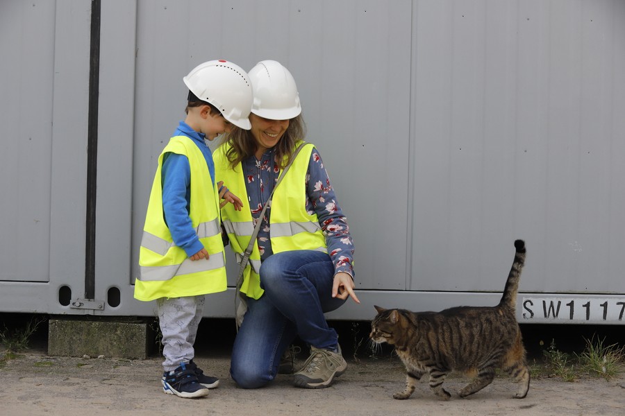 Zwiedzanie placu budowy WSZ w Toruniu, fot. Mikołaj Kuras