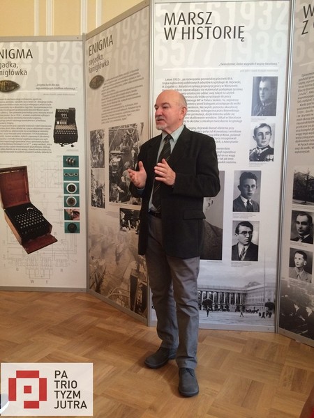 Płk Jerzy Lelwic w auli liceum