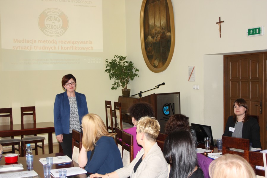 Dyrektor Mariola Cyganek otwiera konferencje