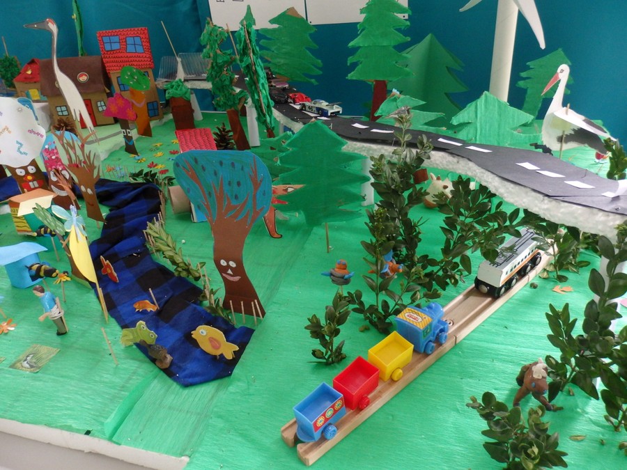 Makieta na temat zrównoważonego rozwoju