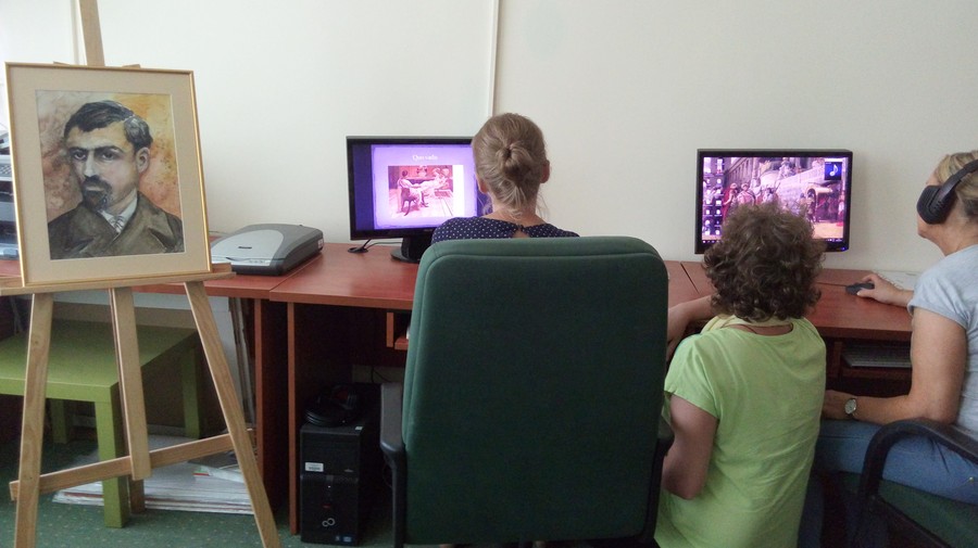 Prezentacja ilustracji do Quo vadis. Portret pisarza autorstwa Anny Kraszkiewicz