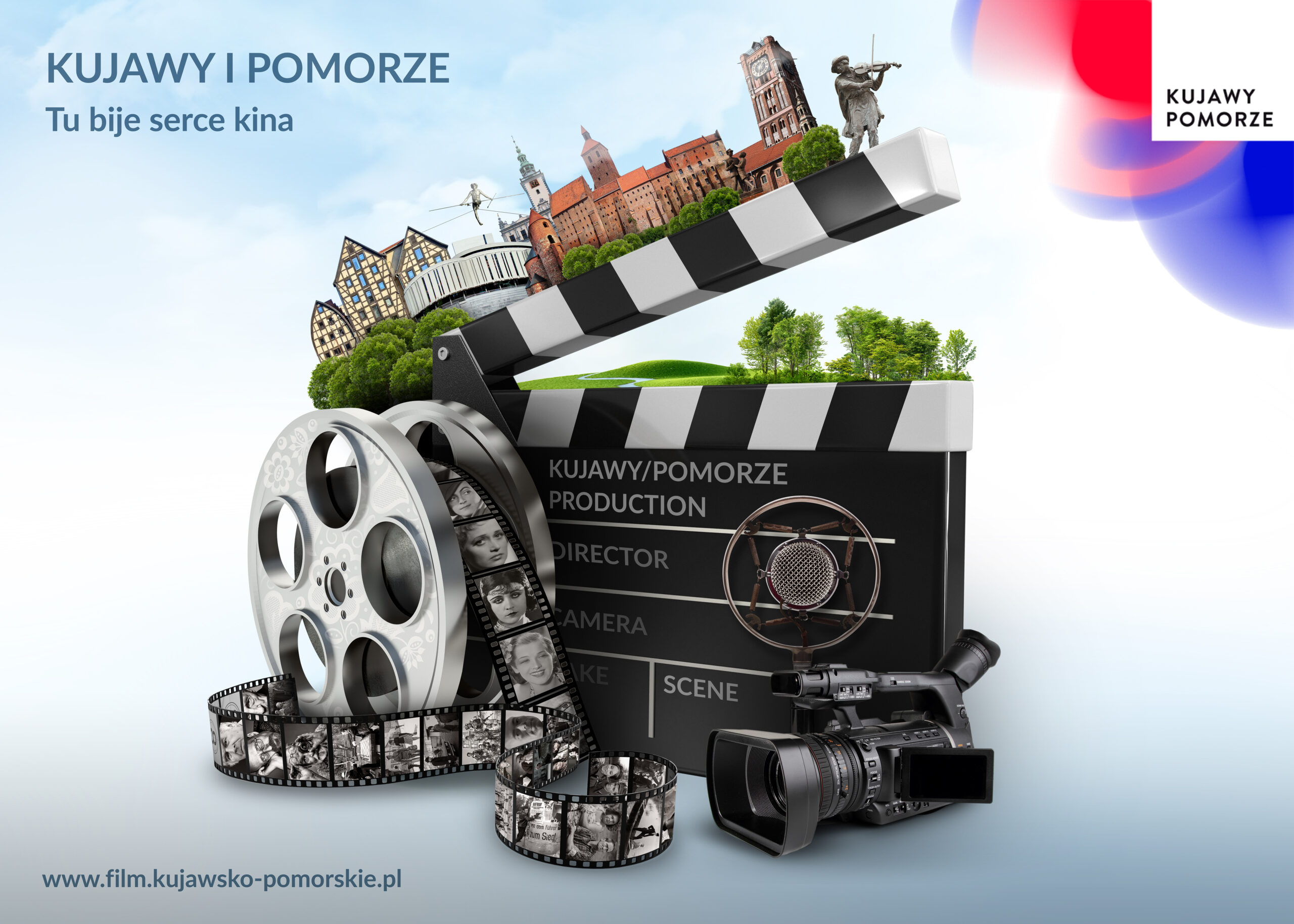 Grafika - Kujawy i Pomorze. Tu bije serce kina.