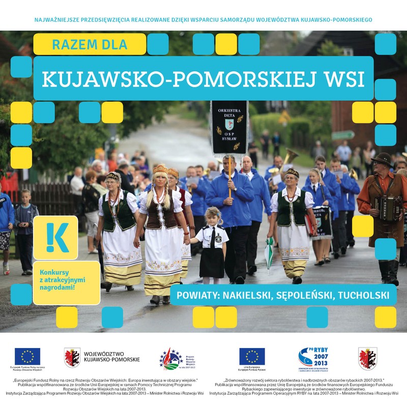 Okładka wydawnictwa - Razem dla kujawsko-pomorskiej wsi - powiaty nakielski, sępoleński, tucholski