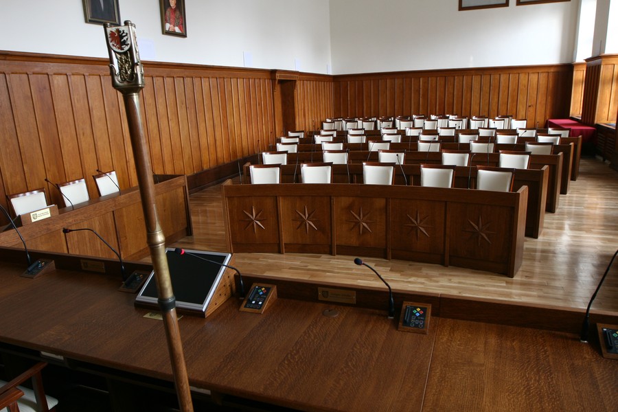 Sala im. Władysława Raczkiewicza Urzędu Marszałkowskiego w Toruniu, fot. Andrzej Goiński