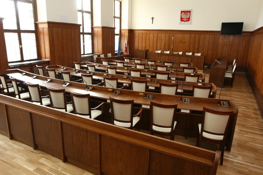 Sala im. Władysława Raczkiewicza Urzędu Marszałkowskiego w Toruniu, fot. Andrzej Goiński