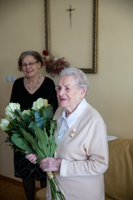 Wręczenie medalu Unitas Durat Helenie Ksiąszce, fot. Andrzej Goiński/UMWKP
