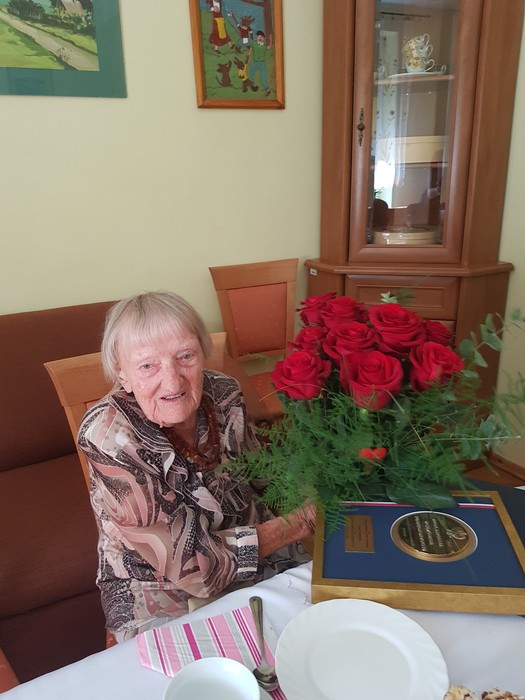 Wizyta wicemarszałka Zbigniewa Ostrowskiego u Cecylii Przewoźnej, fot. Paulina Pietrzycka