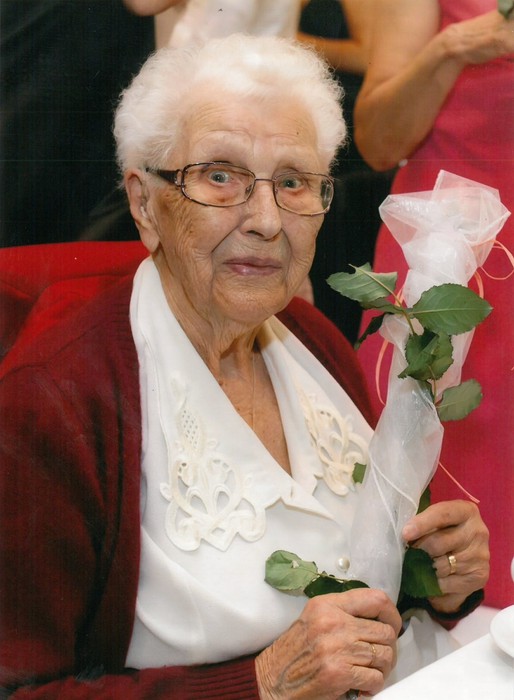 Władysława Szajbe na swoich setnych urodzinach fot. archiwum prywatne