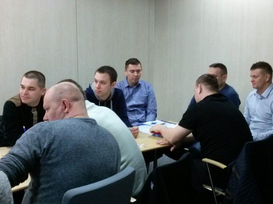 uczestnicy szkolenia „Rola funkcjonariuszy Policji w przeciwdziałaniu przemocy w rodzinie w środowisku lokalnym”, 29.02.2016 r., fot. Biuro Wsparcia Rodziny i Przeciwdziałania Przemocy