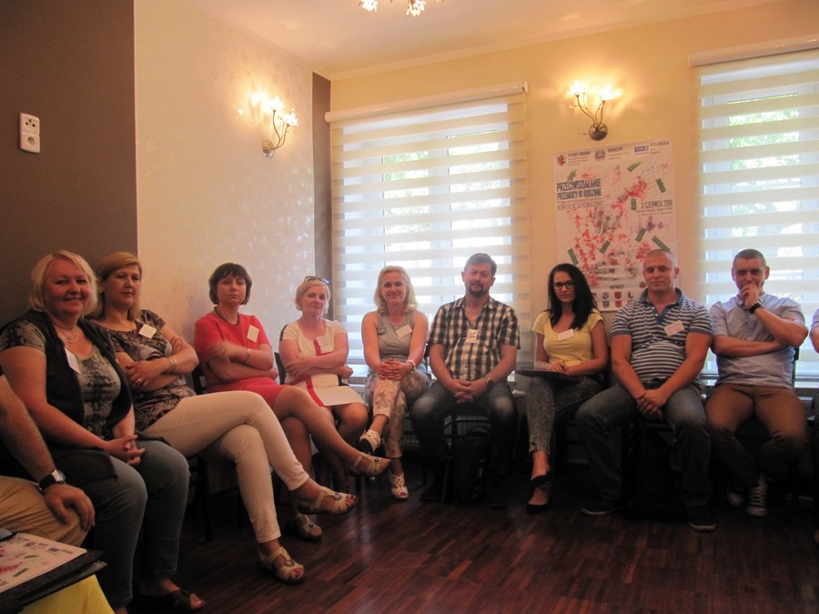 warsztaty podczas konferencji Przeciwdziałanie przemocy w rodzinie – działania skoncentrowane na współpracy, Włocławek, 3 czerwca 2016 r., fot. Komenda Miejska Policji we Włocławku