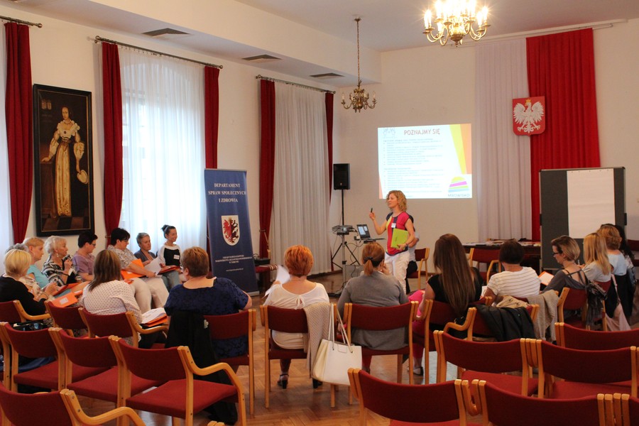 Uczestnicy szkolenia „Dialog motywujący w pracy z rodziną”, Brodnica 20-21.06.2016r. fot. Biuro Wsparcia Rodziny i Przeciwdziałania Przemocy