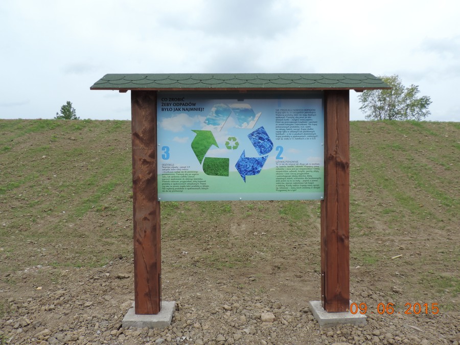 Ścieżka edukacyjna na terenie po składowisku w gminie Łasin