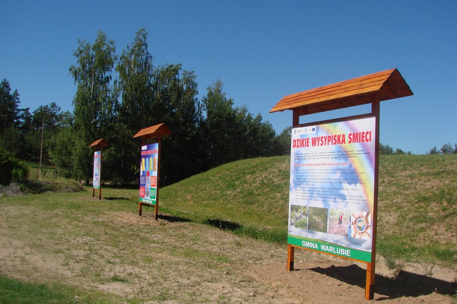 Ścieżka edukacyjna na terenie po składowisku w gminie Warlubie
