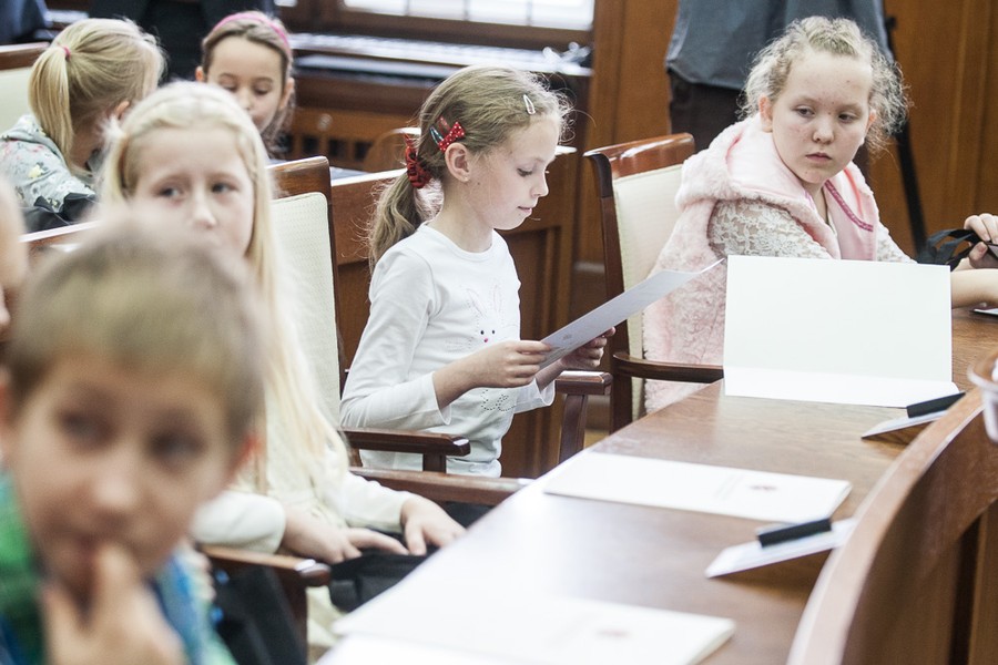 Wręczenie nagród w konkursie „Jan Paweł II – papież rodziny”, fot. Andrzej Goiński