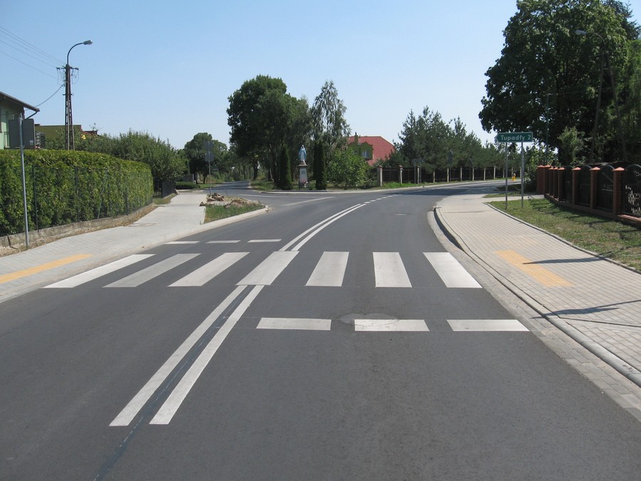 Zmodernizowany odcinek drogi nr 558 w Wielgiem (powiat lipnowski), fot. ZDW Bydgoszcz