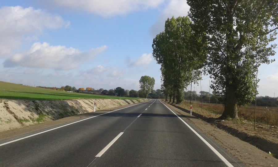 Zmodernizowany odcinek drogi nr 251 między Barcinem a Pturkiem (powiat żniński), fot. ZDW Bydgoszcz