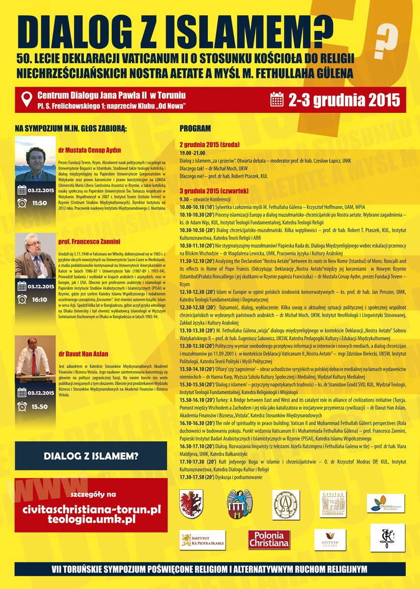 Plakat z programem konferencji