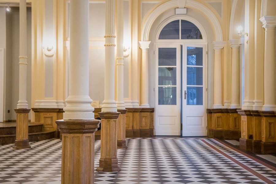 Fot. Sala restauracyjna aleksandrowskiego dworca po remoncie, fot. Szymon Zdziebło