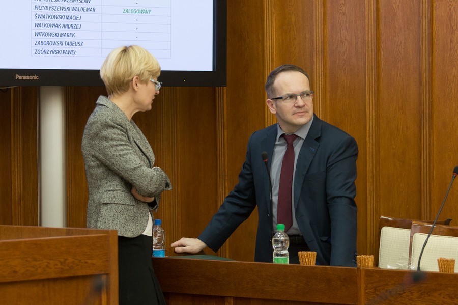 XV sesja sejmiku, fot. Szymon Zdziebło.