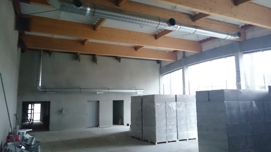 Hala w Mroczy w budowie, fot. Urząd Miasta i Gminy Mrocza