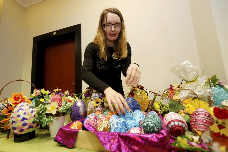 Wystawa rękodzieła osób niepełnosprawnych „My też potrafimy”, fot. Mikołaj Kuras