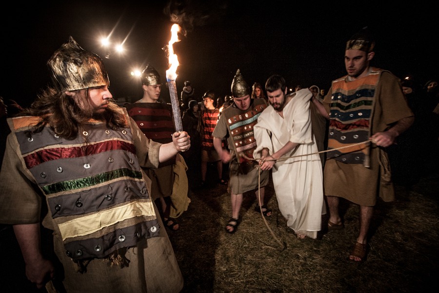 Misterium Męki Pańskiej w Grębocinie, fot. Andrzej Goiński