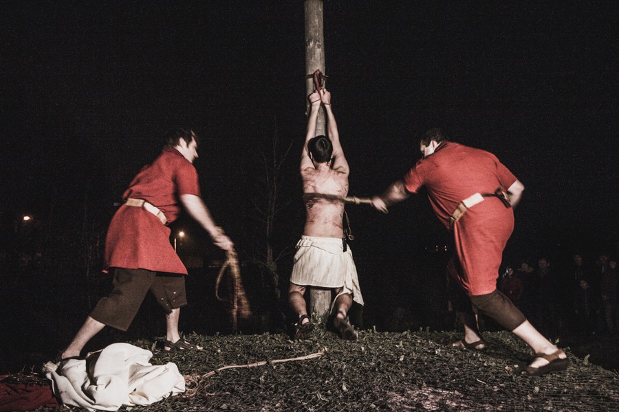 Misterium Męki Pańskiej w Grębocinie, fot. Andrzej Goiński