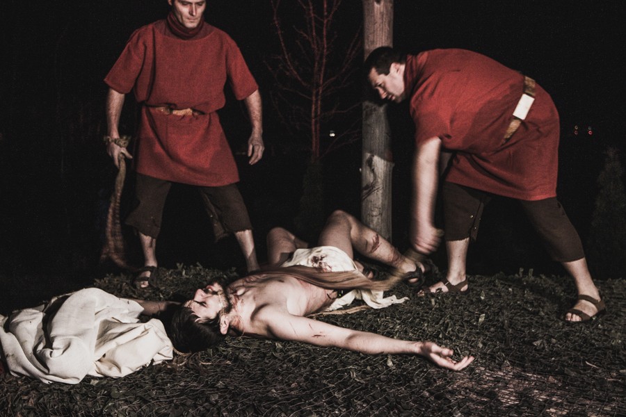 Misterium Męki Pańskiej w Grębocinie, fot. Andrzej Goiński