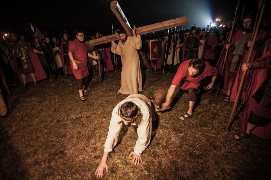 Misterium Męki Pańskiej w Grębocinie, fot. Andrzej Goiński