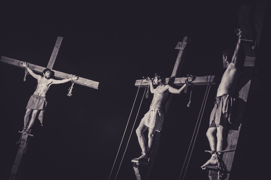 Misterium Męki Pańskiej w Grębocinie, fot. Andrzej Goiński