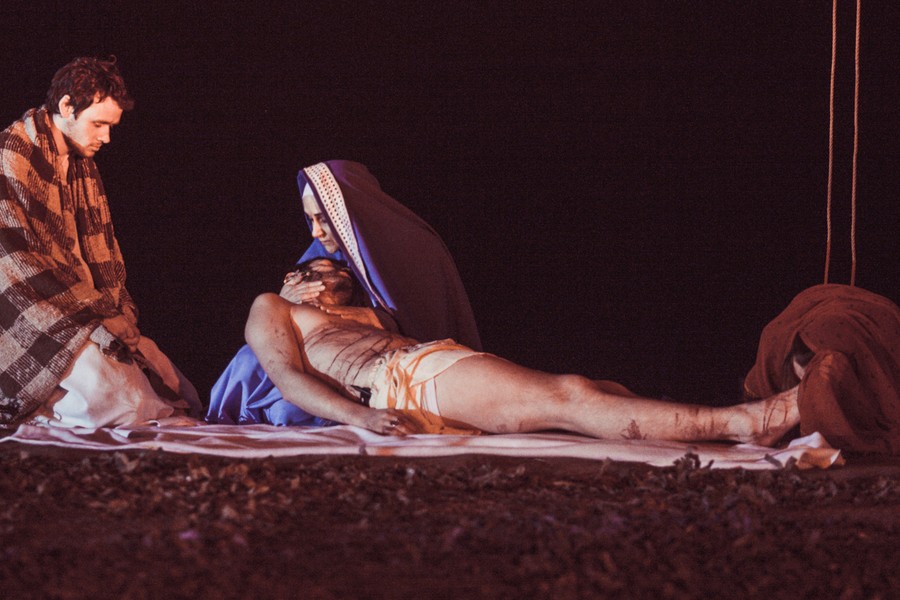 Misterium Męki Pańskiej w Grębocinie, fot. Andrzej Goiński