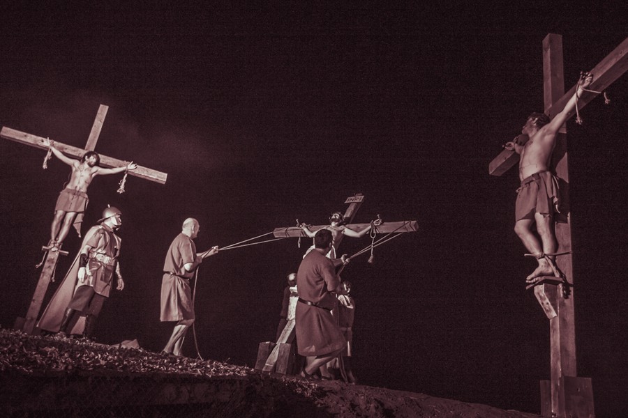 Misterium Męki Pańskiej w Grębocinie, fot. Andrzej Goiński