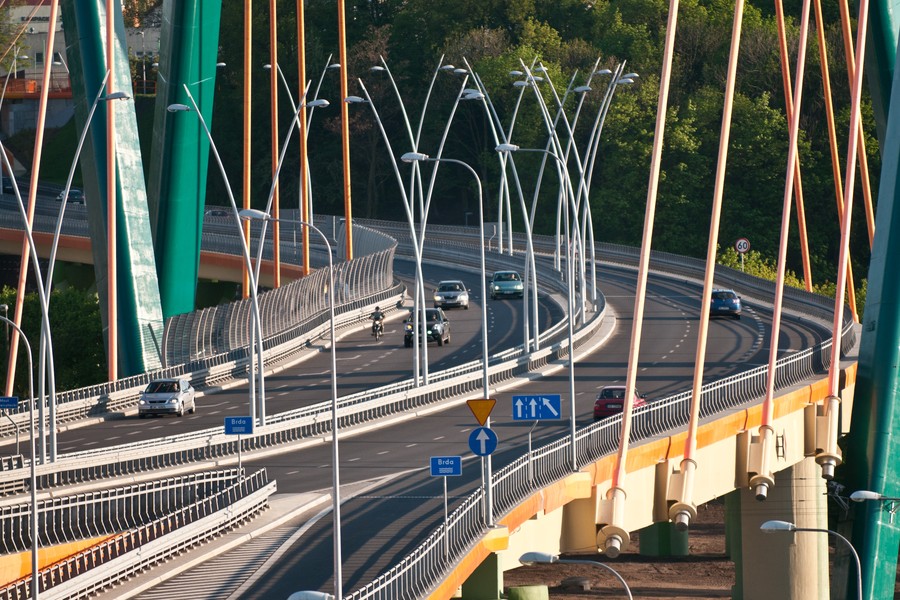 Największe dofinansowanie z RPO WK-P na lata 2007-2013 trafiło na budowę bydgoskiej Trasy Uniwersyteckiej, fot. Tymon Markowski